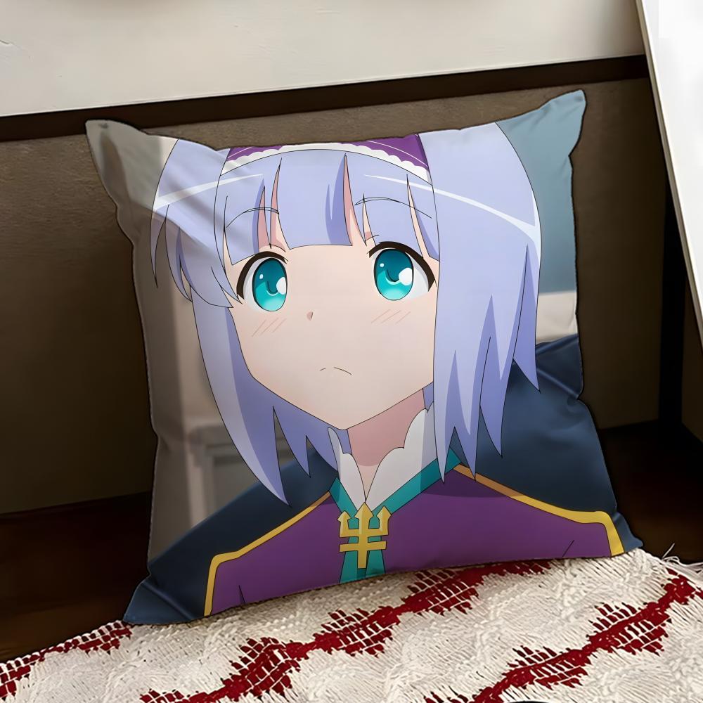 Anime IsekaiSuma Cushion Cover Reversible Soft Durable Pillow Cover Home Car MultiScene Use for Daily Comfort