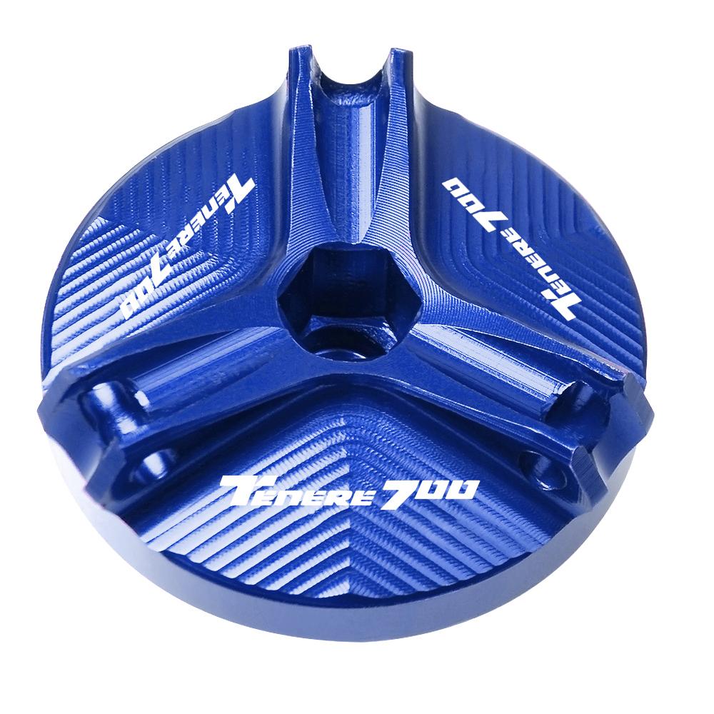 Motorcycle Accessorie Aluminum Engine Oil Filter Cup Plug Cover Screw For YAMAHA TENERE 700 Tenere700 XTZ700