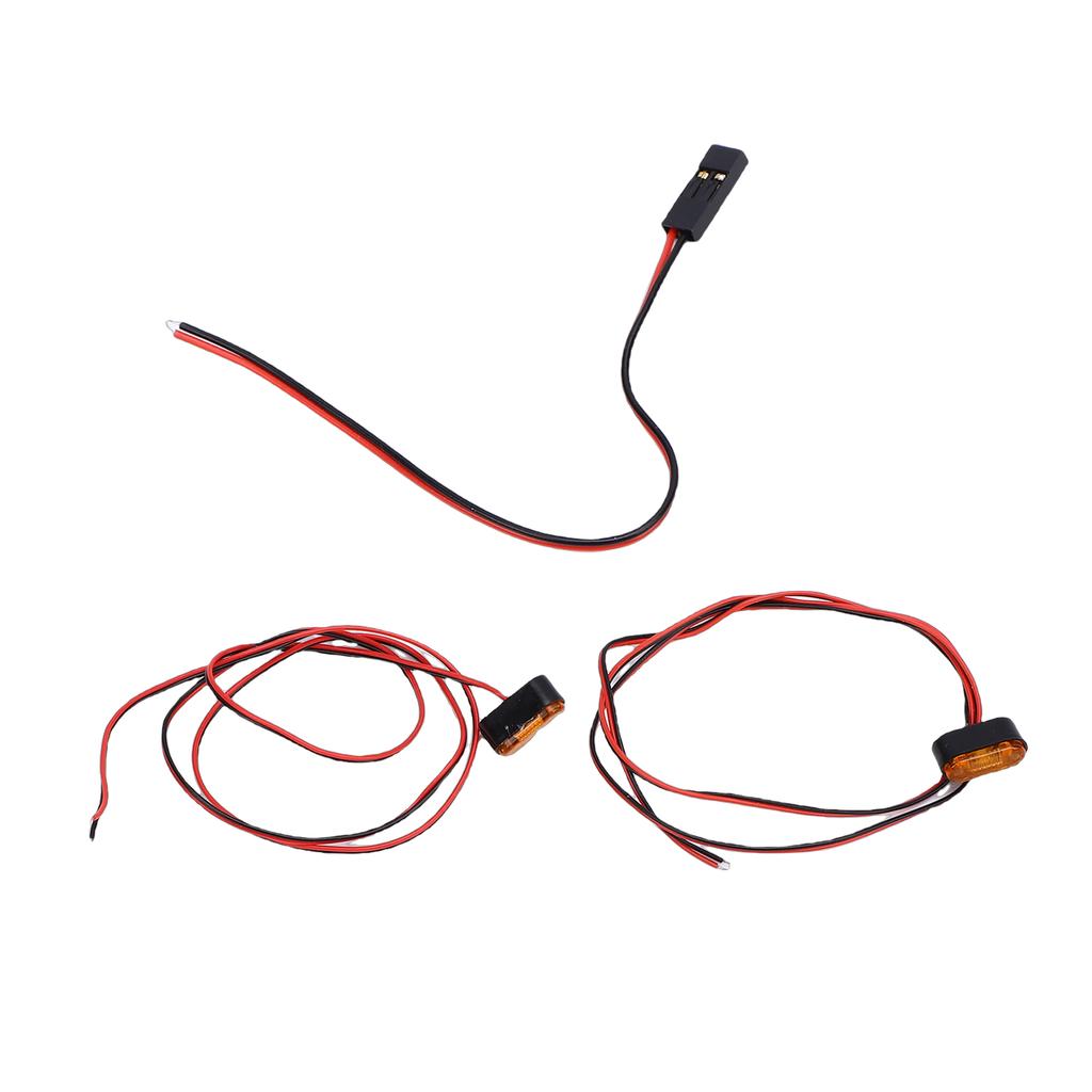 LED Toy Car Lights Remote Control Car Light Strip LED Marker Lights with Heat Shrink Tubing for RC Cars Orange
