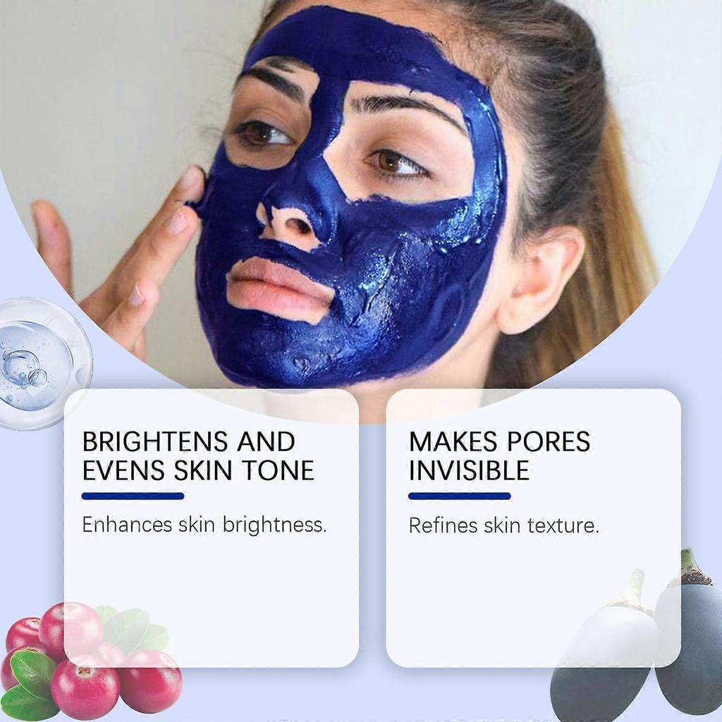Polvo Azul Nila - Polvo Puro de Índigo Marroquí para Rostro y Cuerpo, Mascarilla de Arcilla Natural Aclaradora de Piel, Arcilla Azul Pura para un Brillo Radiante, 100g