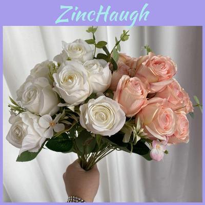 Wedding Rose Bridal Bouquet Artificial Flower For Home Decor And Photography Props