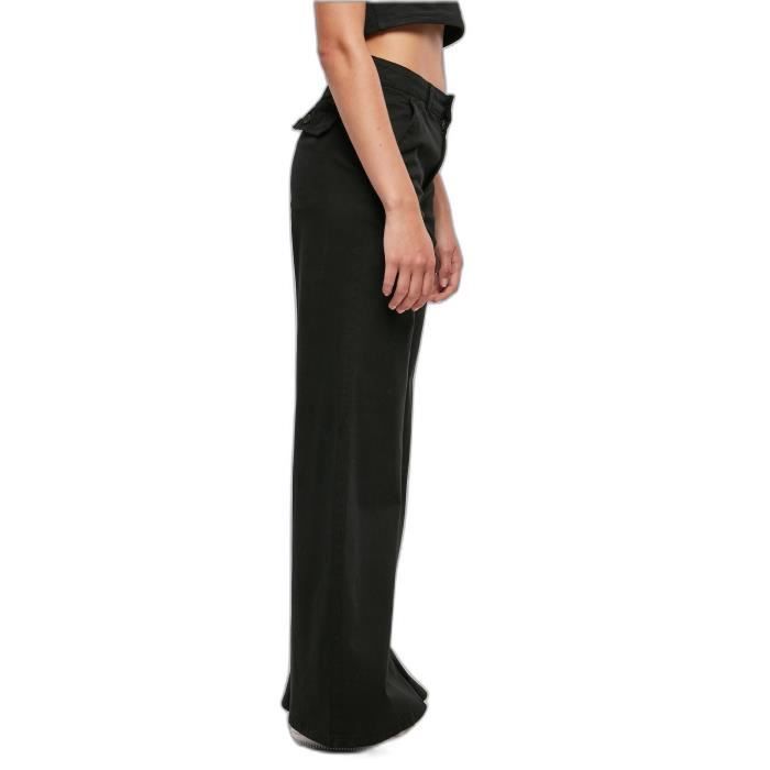 Pantalon chino femme taille haute Urban Classics - noir - respirant