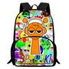 Zaini Scolastici Cartoni Animati per Bambini Sprunki Stampato Zainetto per Bambini, Zaini di Grande Capacità per Studenti dell'Asilo, Borse per Bambini e Bambine