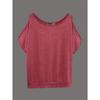 Summer Hollow Out Shoulder T-shirt, Elegant Casual Minimalist Design Versatile Tops For Women, European American Style Leisure Outer Wear Tee