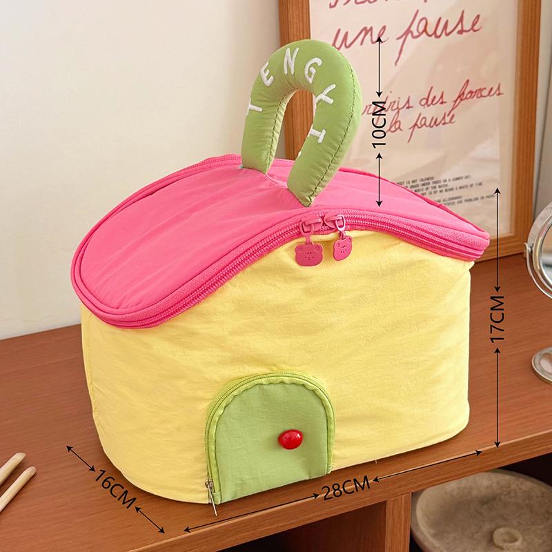 Large Capacity Makeup Bag Mini Room Shape Cosmetics Storage Bags Pouch Travel Storage Bag Toiletries Organizer Storage Supplies