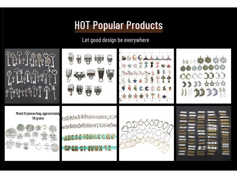 Smíšené 120 tibetské stříbrné slitiny šperkových spojek: Trojcestné distanční korálky pro náramky, náhrdelníky, přívěsky a prsteny