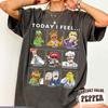 Vintage The Muppets Today I Feel All Character Tshirt Kermit Miss Piggy Fozzie Animal Gonzo Shirt The Muppets Tee