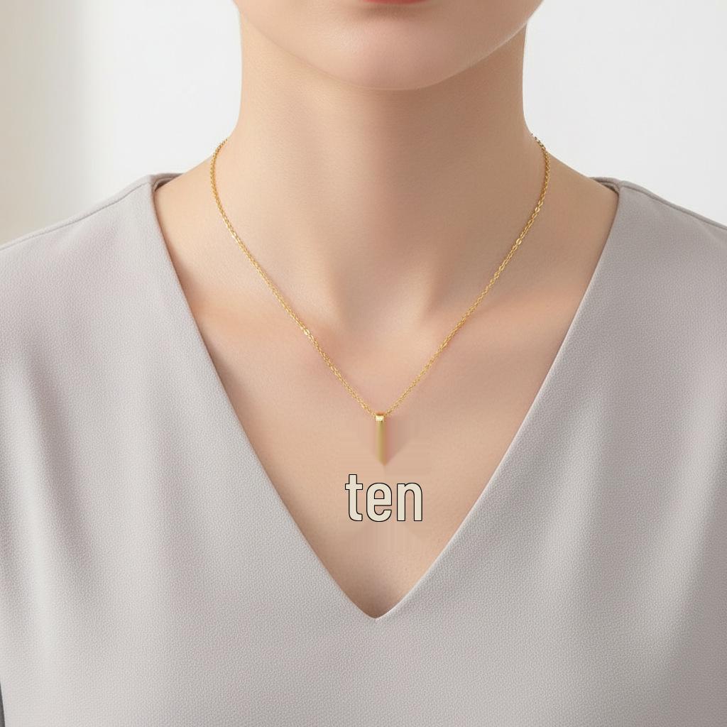 Women's Versatile Cross Necklace with Geometric Zircon Pendant and Full Diamond Accents