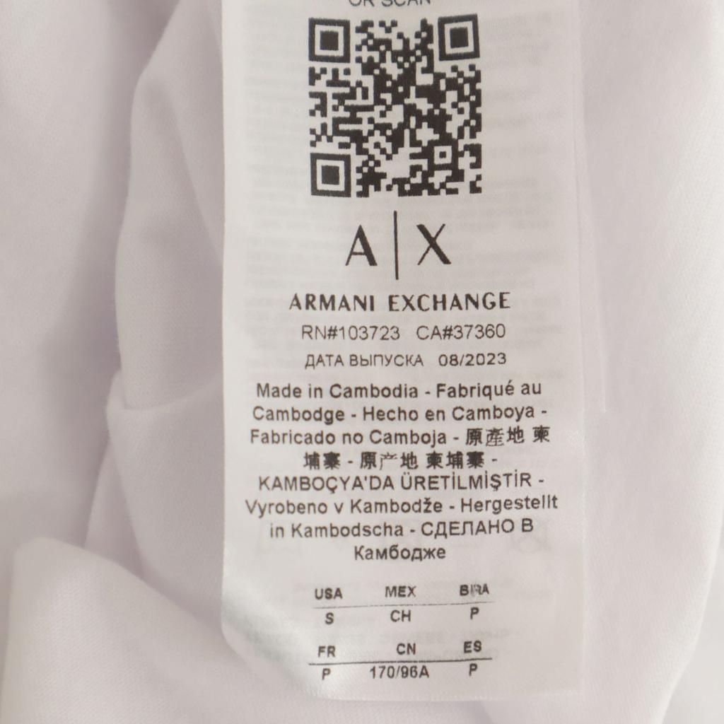 ARMANI EXCHANGE Photo print Short sleeve T-shirt S white Men's Used