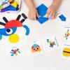 Geometric Shape Tangram Puzzle Wooden Toy for Toddlers