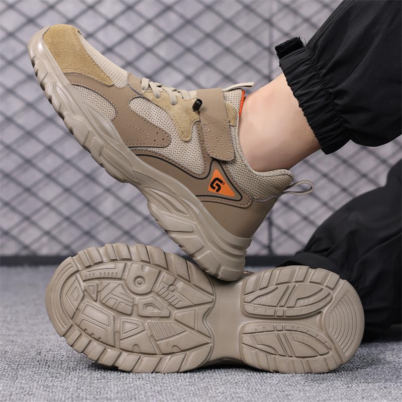New Fashion Lightweight Men's Safety Work Shoes Comfortable Indestructible Boots Sneakers Anti Puncture Male Footwear
