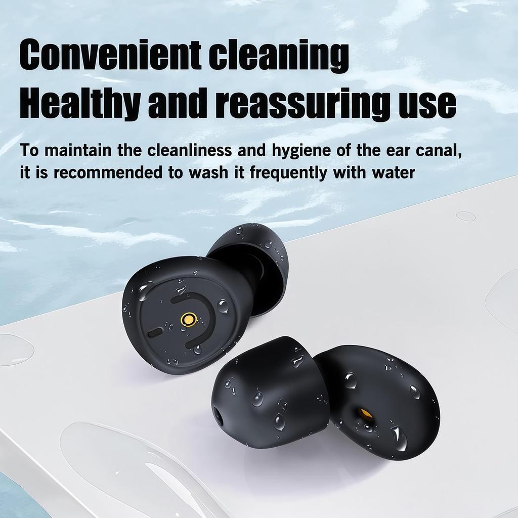 Ear Plugs for Noise Cancellation, Ear Plugs for Sleeping, Comfortable Ultra Soft Reusable Washable 50dB Noise Reducing Earplugs with Case & 6 Ear