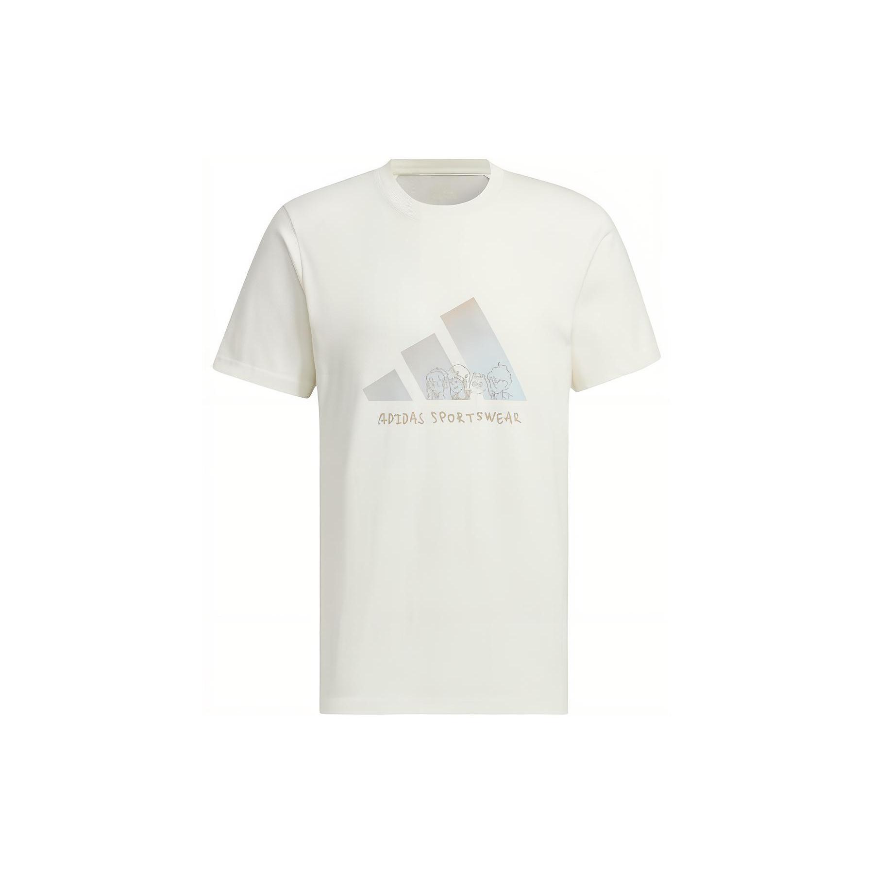 

New Adidas Graphic T Shirt Asia Sizing White JP4584 XL