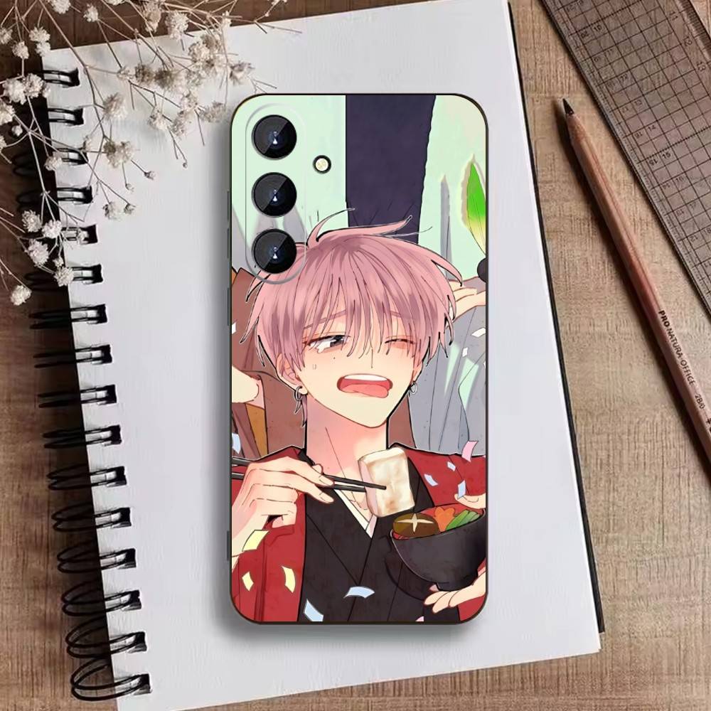 Q-Tamon's B-Side Phone Case For Samsung Galaxy A73,21,22,32,71,53,52,51,80,5G Soft Black Cover