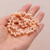 1String, Top Sided Drilled Hole Pearl 5-6mm, Fashion Women Natural Freshwater Pearl Beads for Jewelry Making DIY Crafts, Luxury Bulk Gifts 36cm