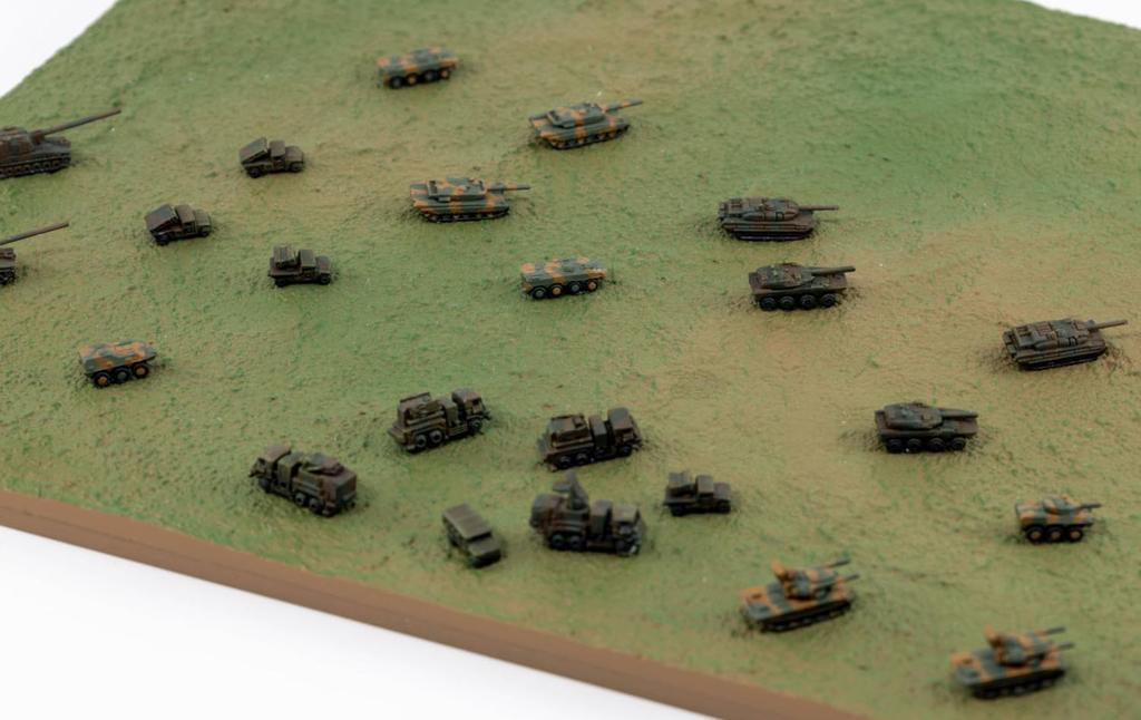 Pit-Road 1/700 SPS Series JGSDF Fuji Comprehensive Firepower Exercise (Start of Situation) Plastic Model Kit SPS34 (Scenery)