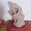European Style Thinker Sitting Resin Sculpture Creative Thinker Desk Craft  Living Room