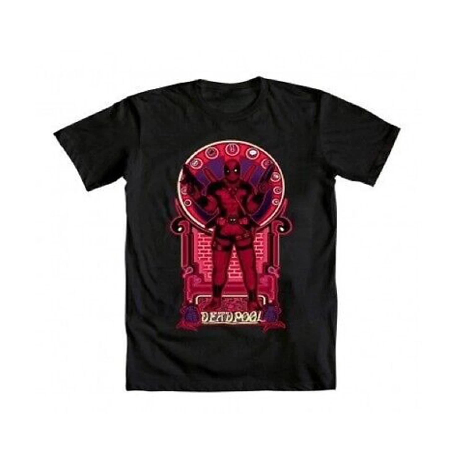 Adult Unisex Marvel Comics Deadpool Nouveau Deadpooley Character Funny 100% Cotton T-shirt Mens Tees Top XL