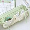 Cloud Toast Ribbon Bow Pencil Case, White-Green, Xiaohongshu Inspired