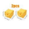 Jumbo Cheese Cube Stress Ball Non-Bounce Slow Rebound ASMR Sensory Shapeable Fidget Toy Anti-Stress Decompression Gift
