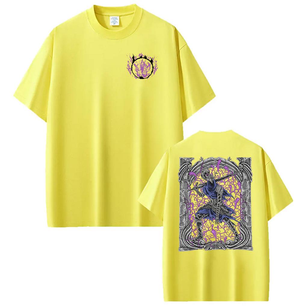 Hot Game Dark Souls Artorias of The Abyss Graphic T Shirts Mens Vintage Fashion Oversized Tshirt 100 Cotton Tshirt Streetwear