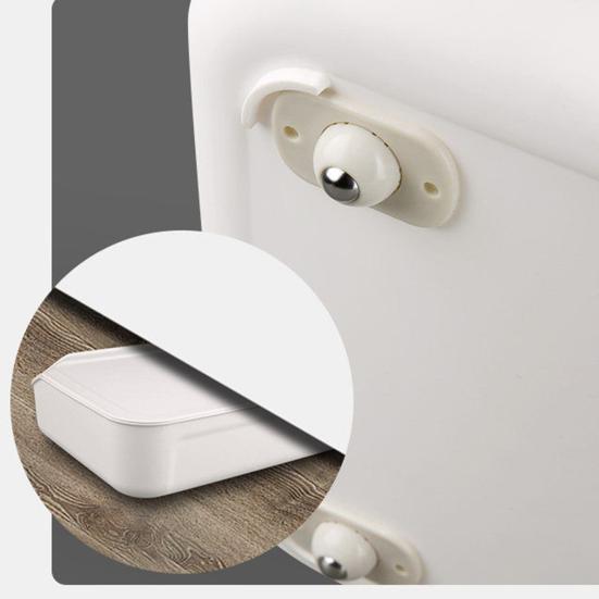 4Pcs Self Adhesive Caster Wheel 360 Degree Rotation Heavy Duty Stainless Steel Ball Trash Can Storage Box Furniture Movement