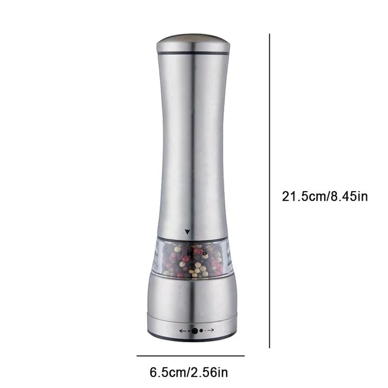 Bærbar minikvern i rustfritt stål Håndsalt- og pepperkvern for urter Pepper Krydder Rosesalt Kjøkkenkvernutstyr