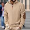 2025 Autumn/Winter Men's Outdoor Fleece Jacket with Stand-up Collar and Long Sleeves