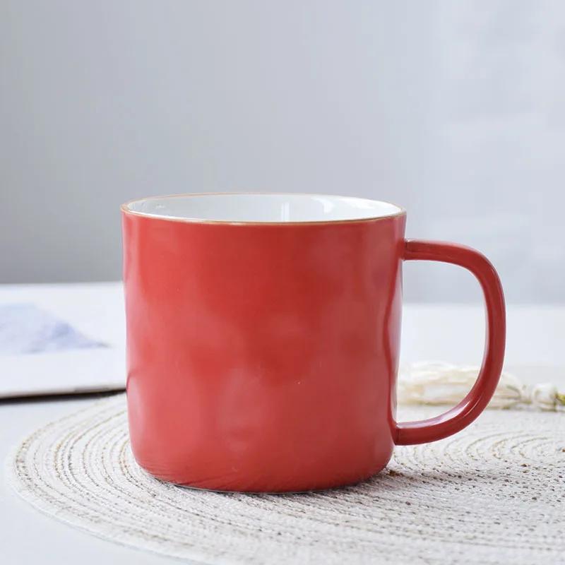 Milk Cup Mug for Coffee Macaron Color Personalized Gifts Good-looking Drinkware Porcelain Coffee Cups Coffe Ceramic Cup Gift Bar
