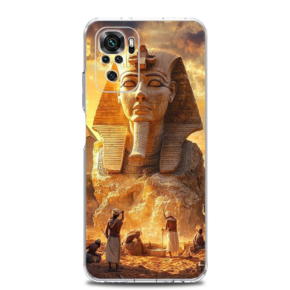 Phone Case For Xiaomi Redmi Note 15 14 13 12 4G 10 11 Pro Plus 5G 14C 13C 12C 10C Cover Ancient Egypt Egyptian God Pyramid