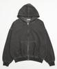 WEGO Balloon Big Double Zip Loose Solid Size Black Sonata Men's Hoodie, Sweatshirt, Outerwear, Fit, Color, Fall/Winter Clothing, Streetwear, Casual,