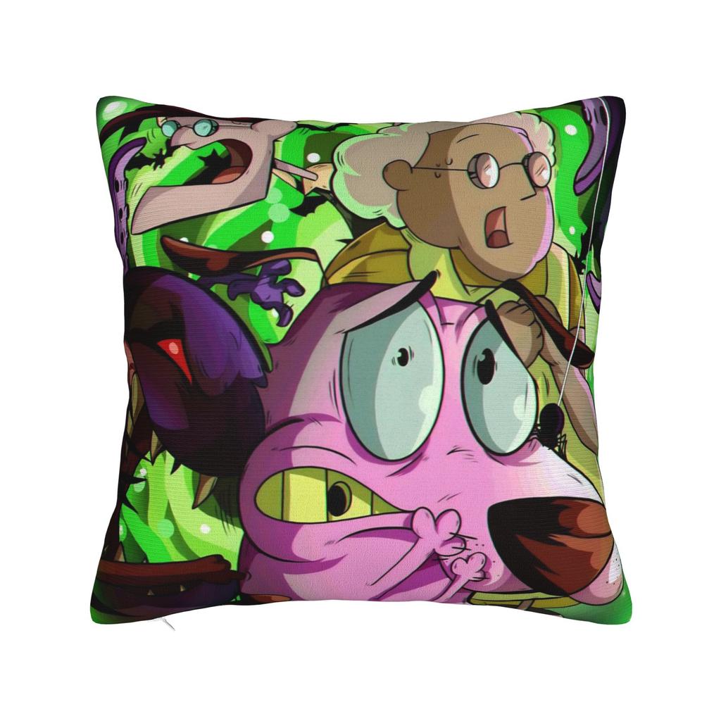 Courage the Cowardly DogD Pillow Cover Stuff Soft Cushion Cover Decorative Pillow Case Cover Sofa Multi Size