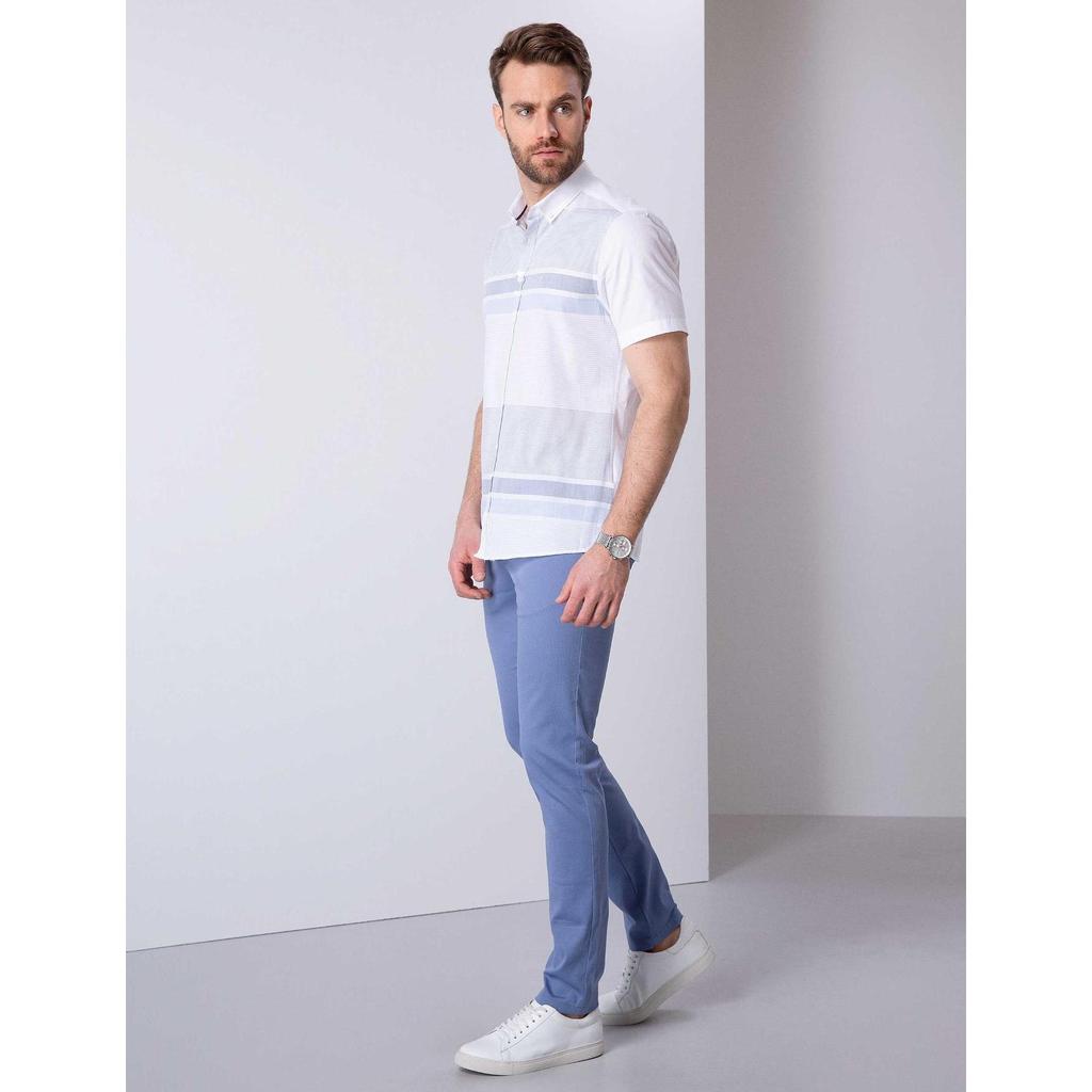 Buy Pierre Cardin Blue Slim Fit Chino Pants 50200872-VR036 at affordable  prices — free shipping, real reviews with photos — Joom