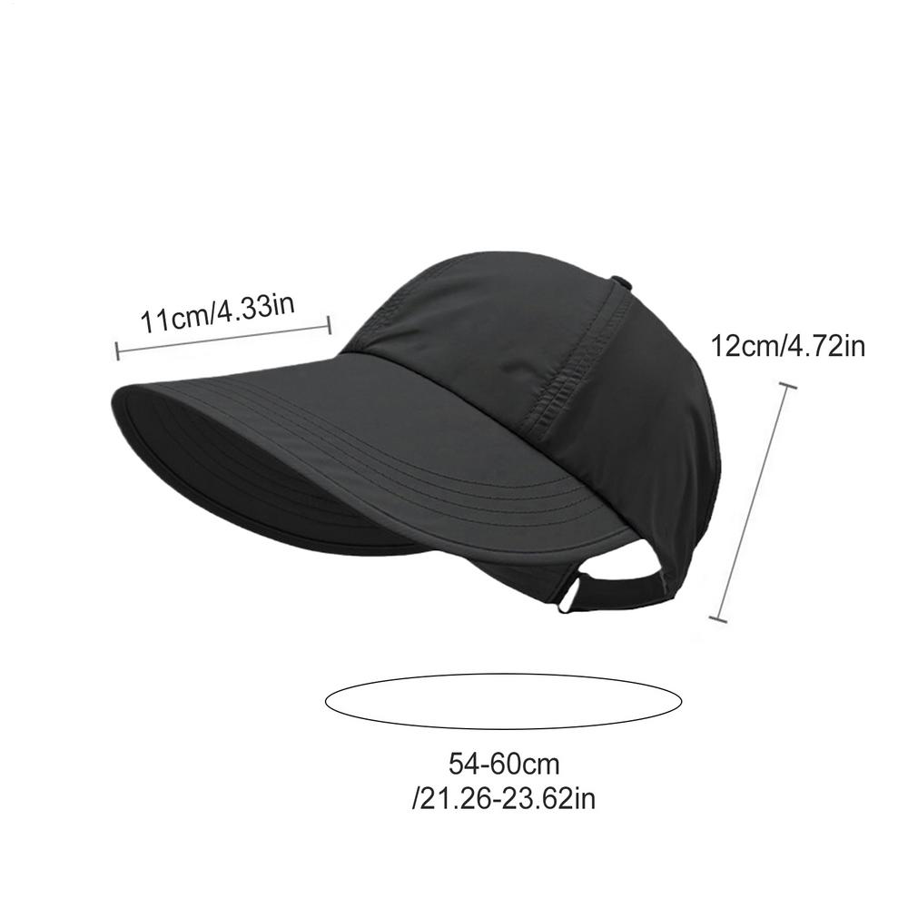Sun protection baseball cap Wide brim sun hat Outdoor Summer Sun Hat Adjustable Wide Brim Headwear Lightweight wide brim hat чёрный