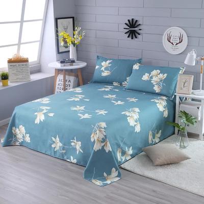 Spring Autumn Cotton Bed Linen Flat Sheet Home Bed Cover Printed Luxury Double Queen King Twin Size Bedspread