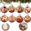 Snowman Farmhouse Hanging Ball Handcrafted Xmas Tree Pendant Retro Christmas Decorations