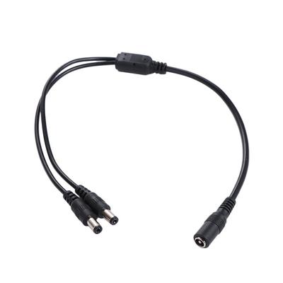 1 Female To 2 Male 1 Male To 2 Female Supply Adapter DC Power Splitter Connector One Drag Two Power Supply Line Extension Cable