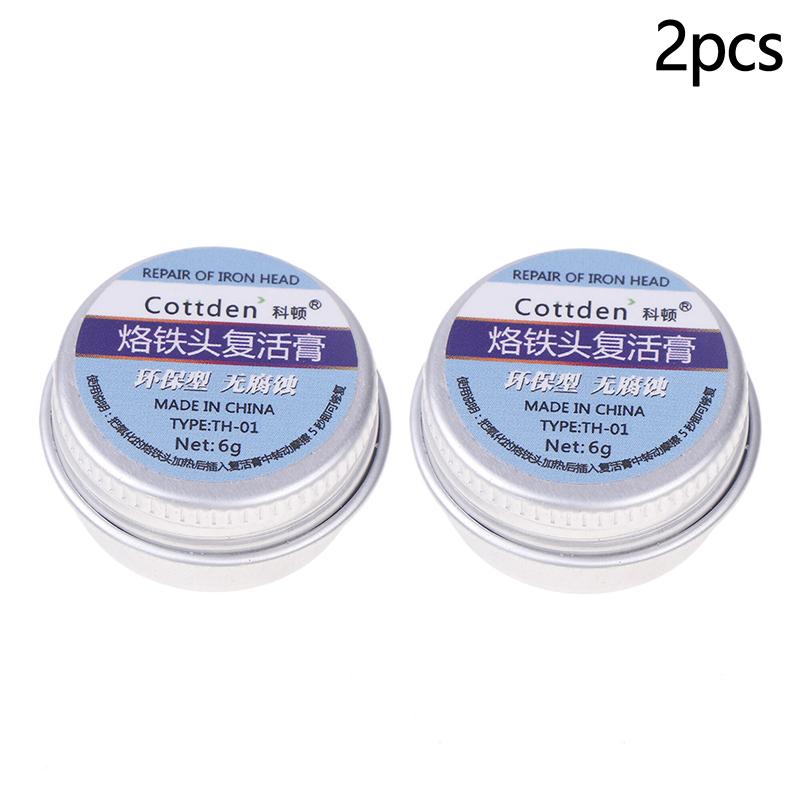 2/1Pcs 6g Soldering Iron Tip Tinner Activator Tip Cleaner Remover Refresher Non-stick Tin Solder Cream Clean Paste