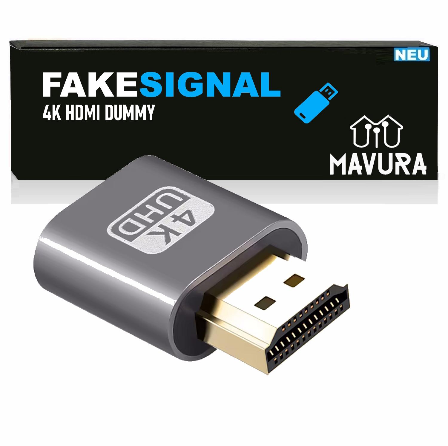 

FAKESIGNAL HDMI Заглушка-емулятор віртуального монітора 4K UHD Дисплей