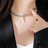 European American Simple Personality Cuban Necklace Men's Women's Trendy Design Clavicle Chain Ins Cold Sporty Style Jewelry