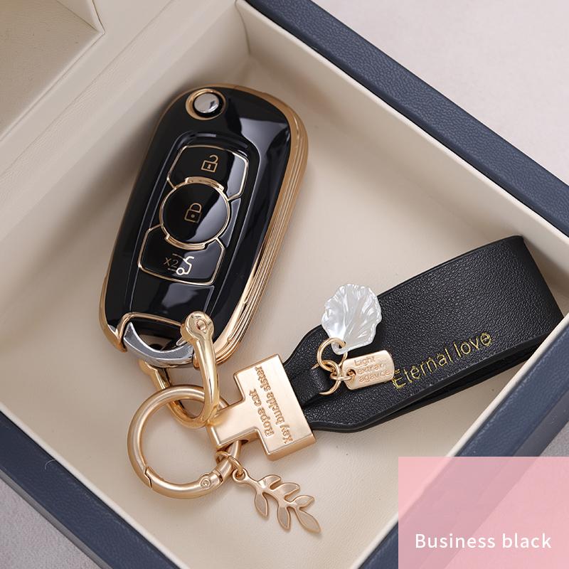 Soft Tpu Car Flip Key Case Cover Keychain For Buick Verano Encore Gx Gl6  -  For Opel Vauxhall Astra K Corsa E Protector