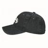 Yin Yang Distressed Baseball Cap Cotton Washed Adjustable Dad Hat for Outdoor Casual Sun Protection