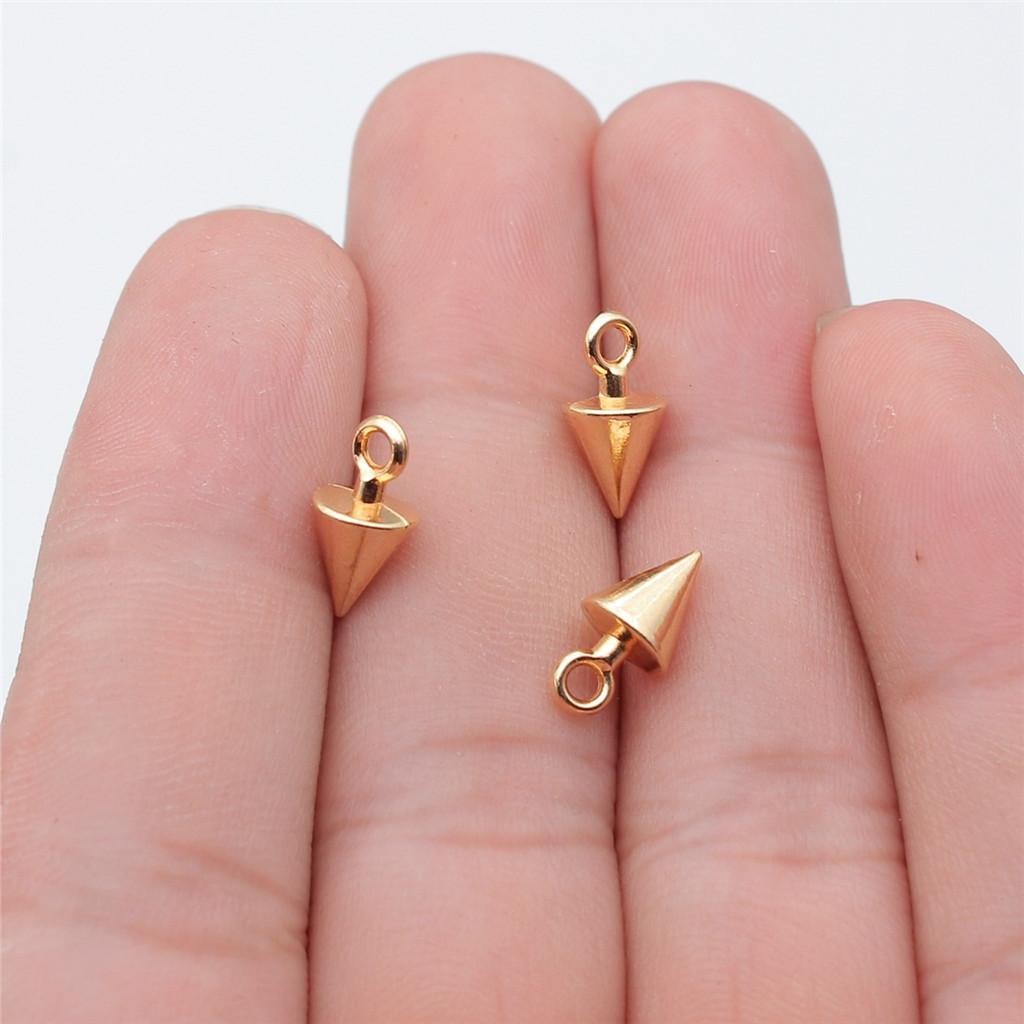 Accessories Parts Cone Shape Pendant End Beads Vintage Jewelry Supplies SA051