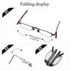 Portable Folding High Definition Anti-Blue Light Reading Glasses Men Women Phone Holder Ultra Thin with Case Presbyopic Eyeglasses