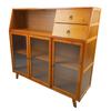 Kitchen Sideboard 3 Compartments 2 Shelves 2 Drawers Multifunction Buffet Cabinet Sideboard with 3