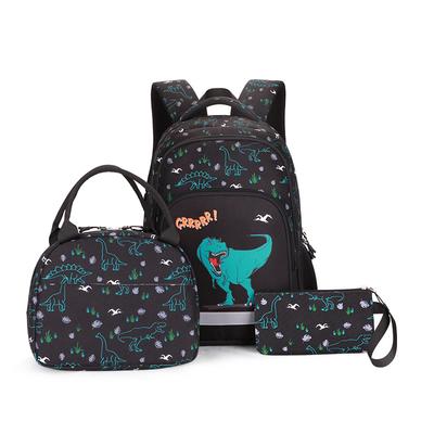 Primary School Printed Children's Backpack Schoolbag, A Three-piece Set of Schoolbag for Reducing Burden