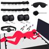 Ninonly SM Goods SM Set Bed Restraints Restraints Leg Shackles SM Play Eye Mask Adjustable 7 Piece Set
