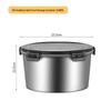 Ru Han 304 Stainless Steel Round Food Storage Container