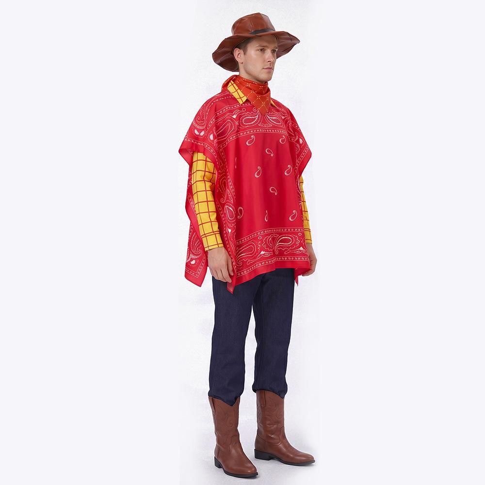 Toy Story Jessie Woody Cosplay Kostüm Kinder Cowboy Outfit mit Umhang Halloween Party Kostüm