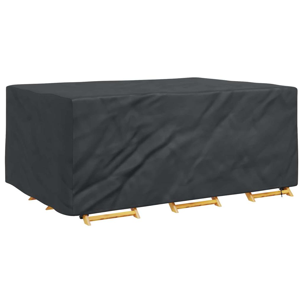 Solid Black Furniture Cover 230 x 165 x 80 cm 210D